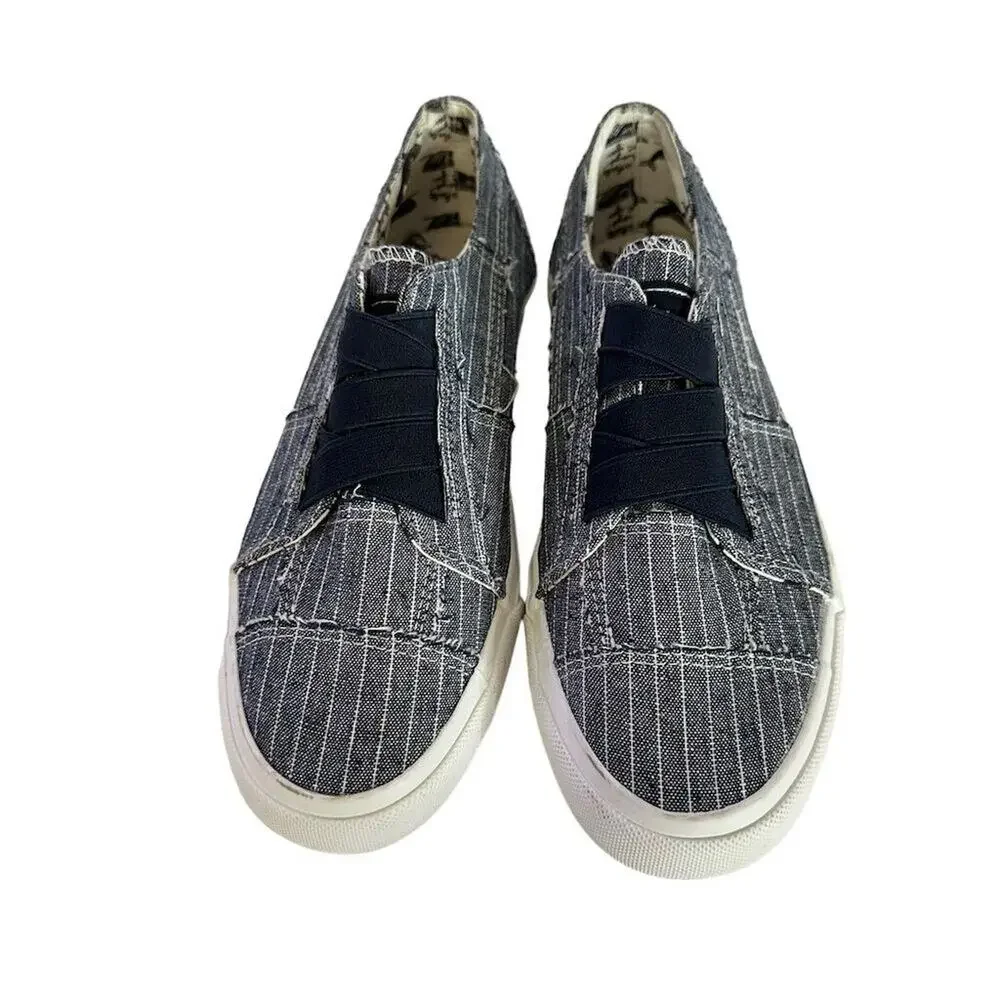 Blowfish Malibu Marley Slip-On Low Top Sneakers Gray stripe  Women’s Size 9‎ - Picture 3 of 12